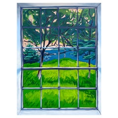 From the Window by James Mattinson, 30x40, Oil on Wood Canvas, 2022