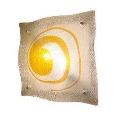 Wall Lighting Albano Poli by Mazzega Glass Murano 40/40 cm, Italy, 1970