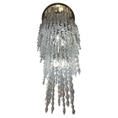 Venini Cascade Pendant Elips Glass Murano, italie 1970
