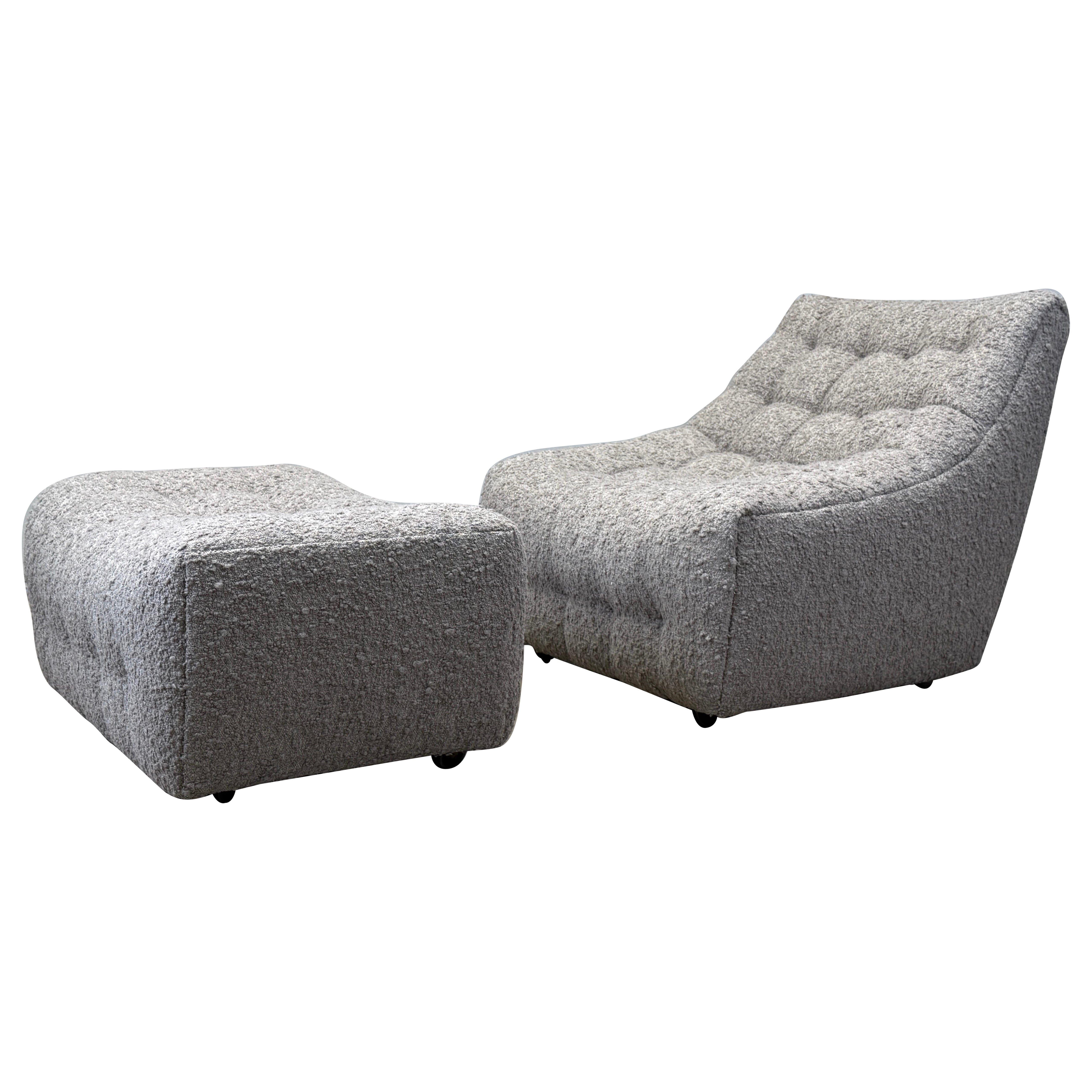 Lounge Chair and Ottoman by Milo Baughman