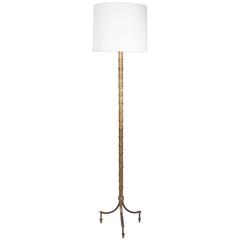 Bronze Acanthus Leaf Floor Lamp by Bagues 8