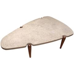Edward Wormley for Dunbar Travertine Top Coffee Table 5