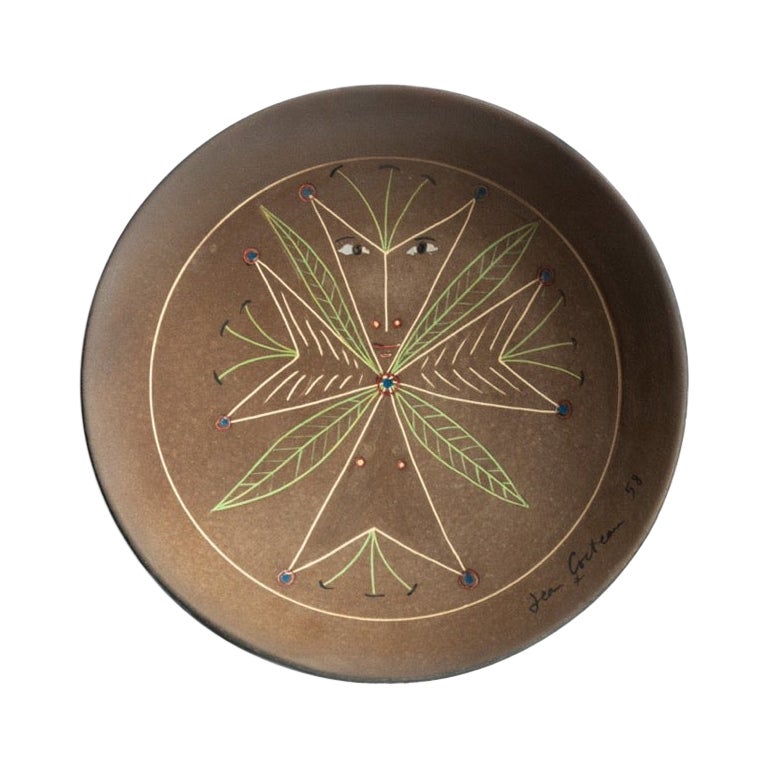 A Jean Cocteau Chevalier de Malte plate