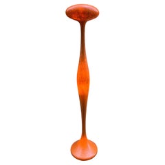 E.T.A. Orange Soft Curved Italian Floor Lamp by Guglielmo Berchicci 2000s