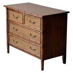 Used Rattan and Wicker Chest of Drawers by Dixie