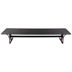 Long Industrial Metal Bench
