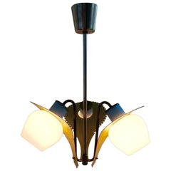 Beautiful Danish Stilnovo Pendant from Lyfa, Designed by Bent Karlby Beautiful Danish Stilnovo Pendant from Lyfa, Designed by Bent Karlby