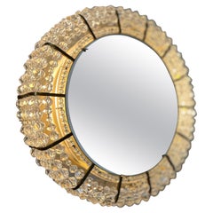 Illuminated Brass Mirror by Emil Stejnar for Rupert Nikoll, Austria, 1950s