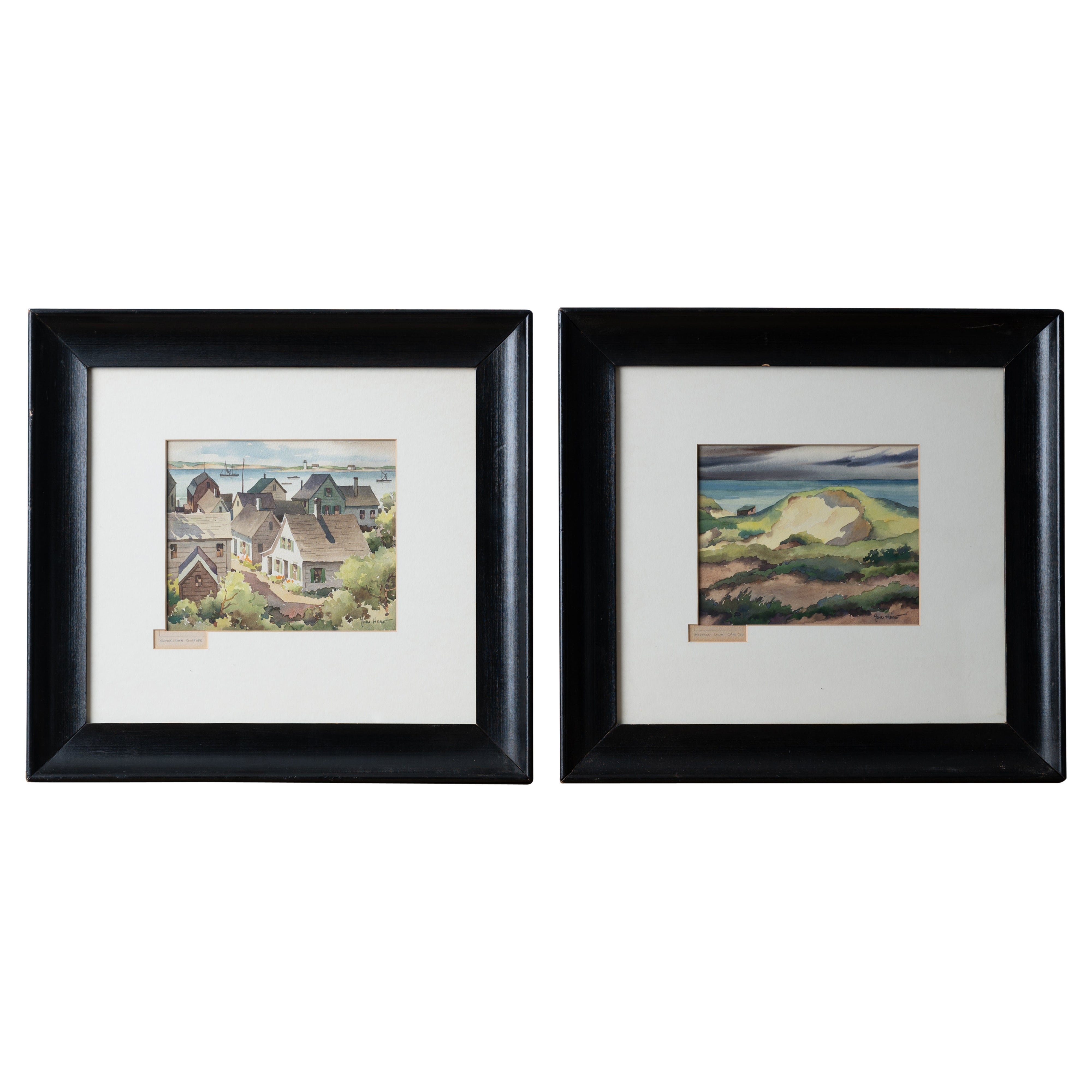 John Cuthbert Hare Watercolor Paintings - Cape Cod and Provencetown