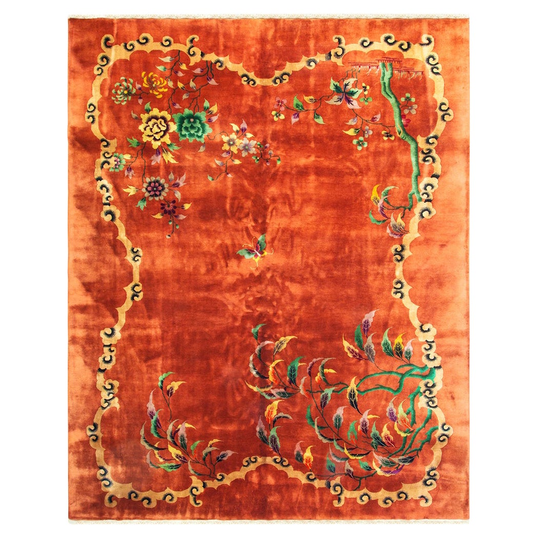 Art Deco cinese 8' 11" x11' 2" in vendita