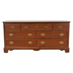 Drexel Heritage Georgian Mahogany Seven-Drawer Dresser, Newly Refinished