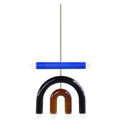 Keramik Pedant-Lampe TRN D1 aus Keramik mit silberner Oberfläche von Pani Jurek