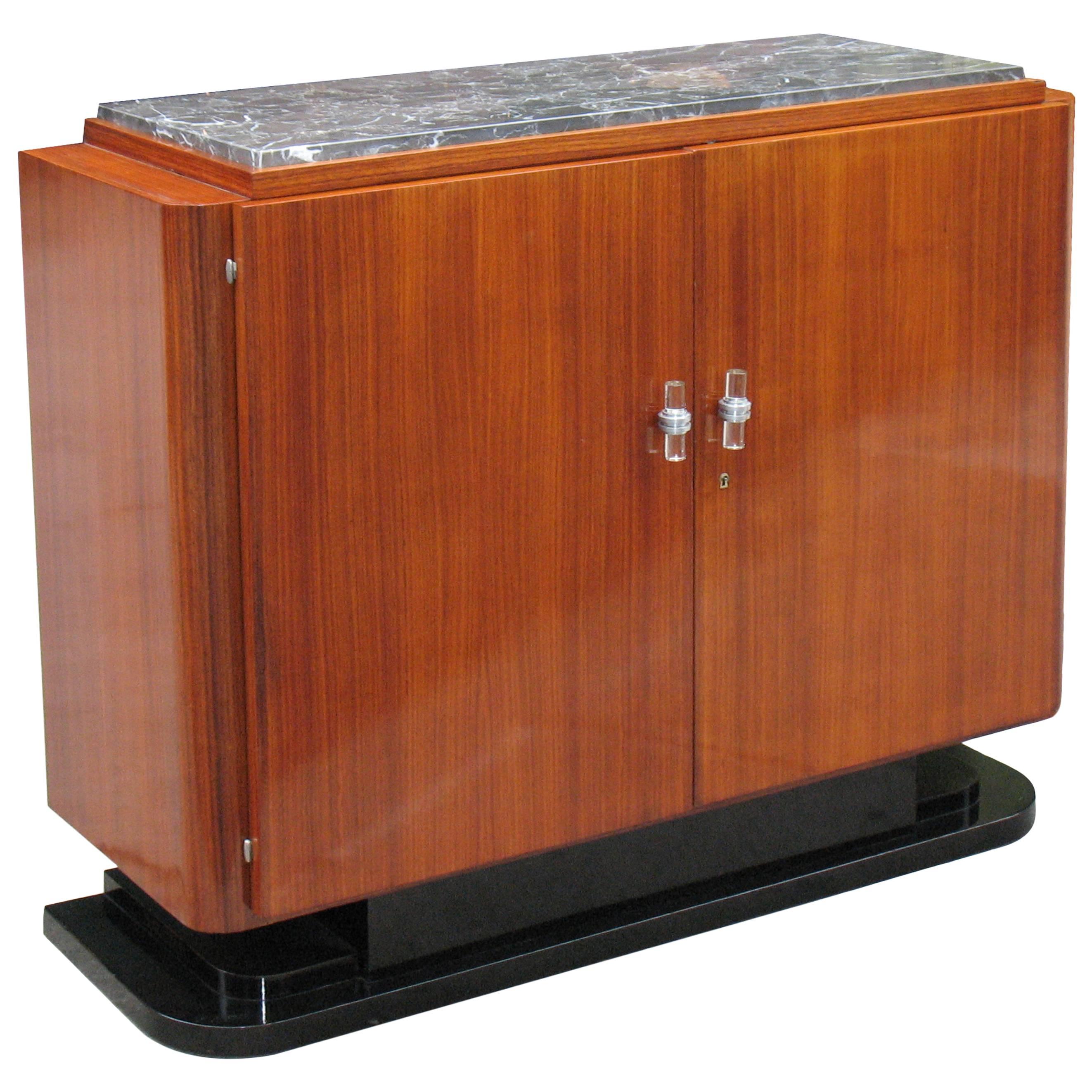 Small Elegant French Art Deco Sideboard For Sale