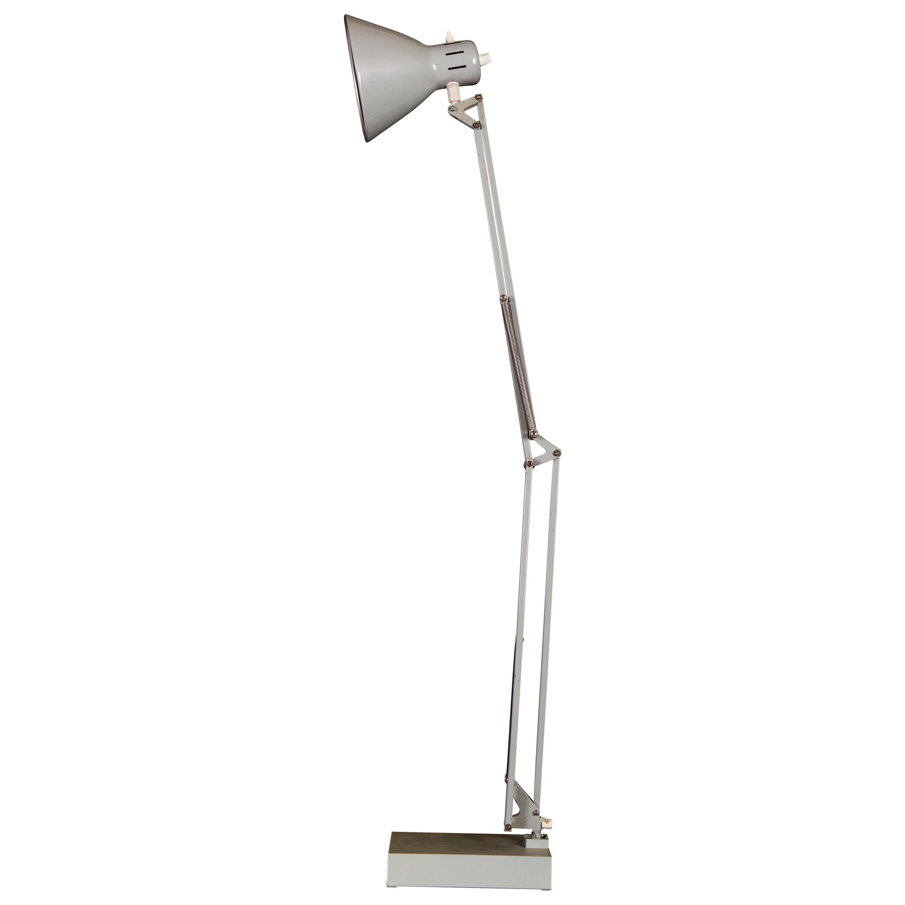 Grey Desk, Table Lamp by Luxo For Sale