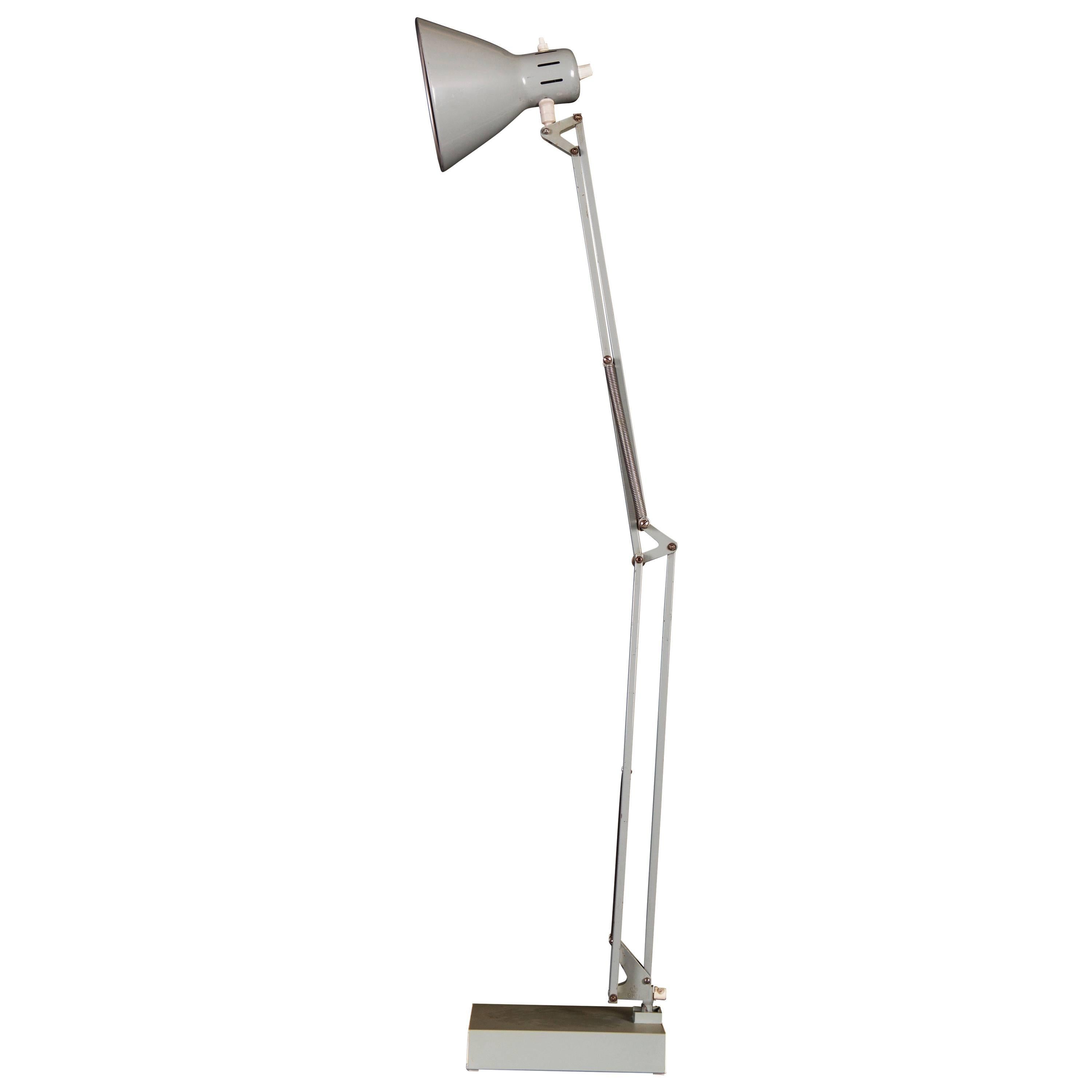 Grey Desk, Table Lamp by Luxo