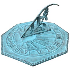 Vintage Iron Garden Sundial "Tempos Fugit"
