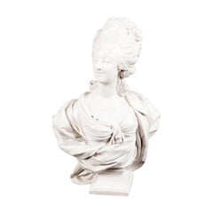 Geformte Komposit-Marmorbüste von Marie Antoinette aus dem späten 20. Jahrhundert