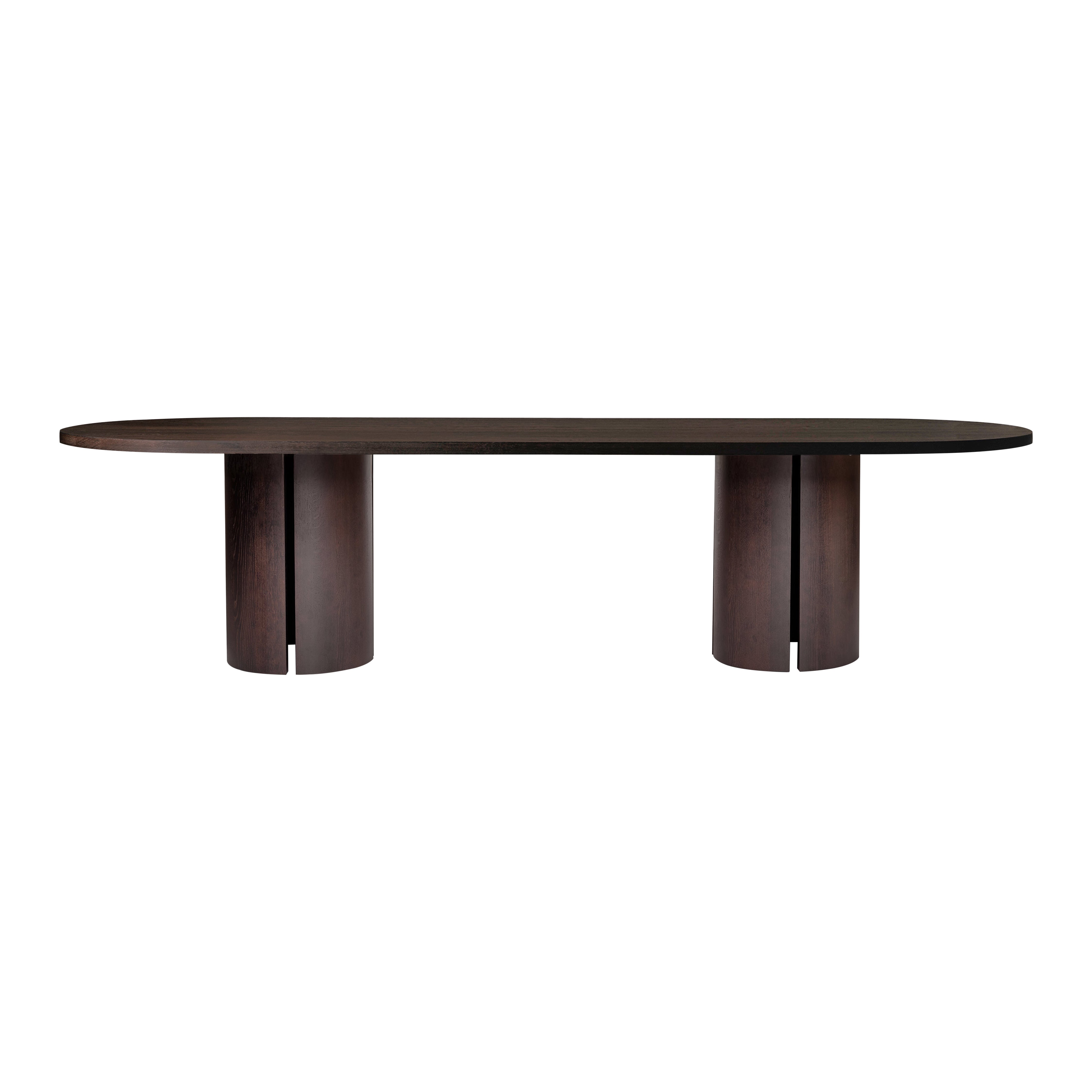 Mesa de comedor ovalada - Cápsula Aperta de Mokko - Hecha a mano en Holanda