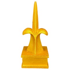 French Gilded Gold Fleur-de-Lis Sculpture Object