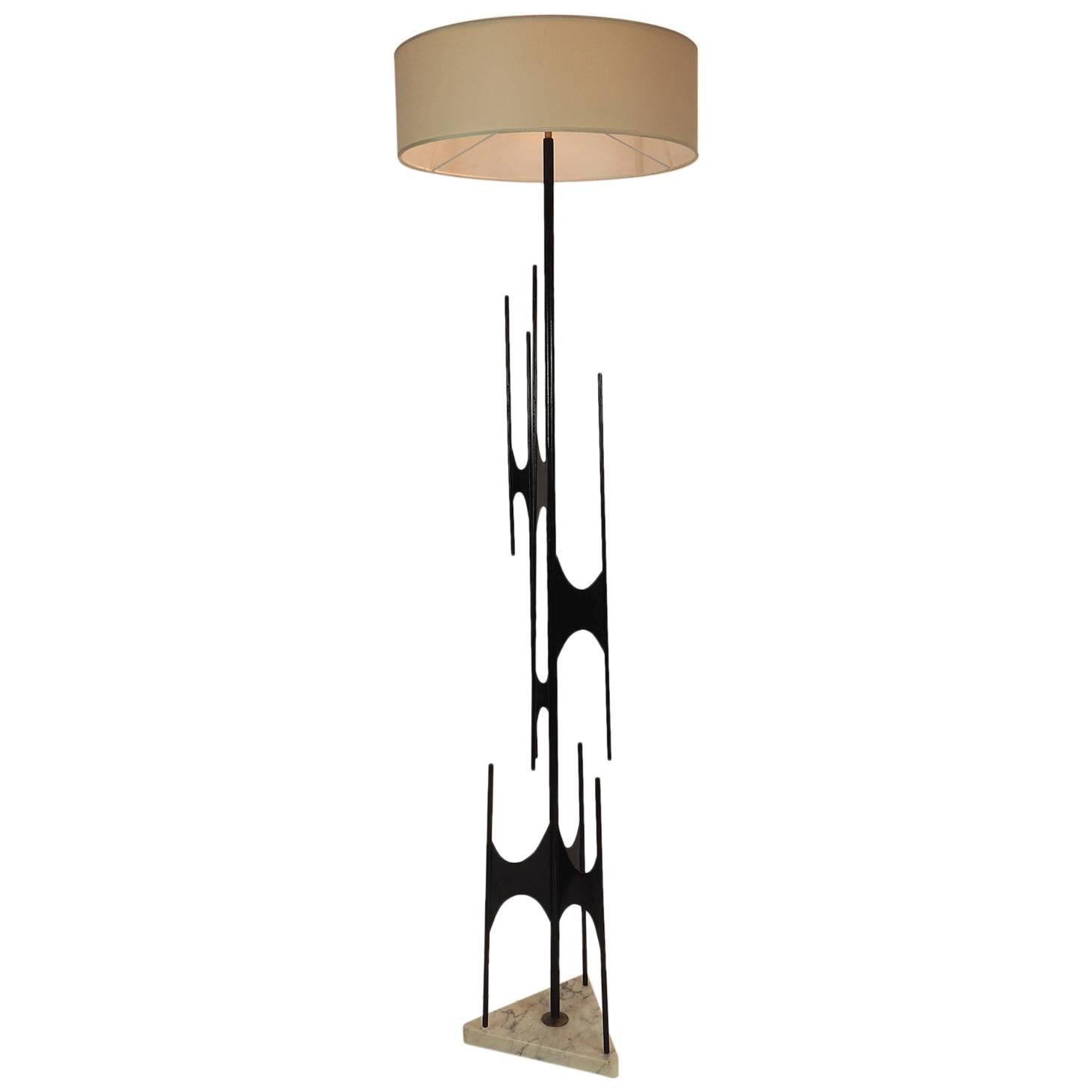 Rare Floor Lamp Designed by Maurizio Tempestini for X Triennale in Milano, 1954