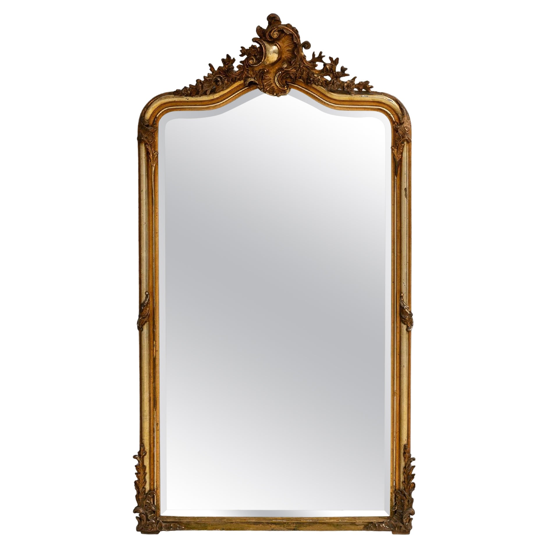 19. Jahrhundert Französisch vergoldet Wood Mirror