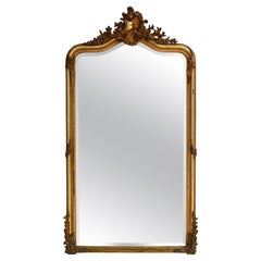 Specchio in legno dorato francese del XIX secolo