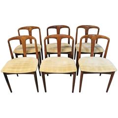 Six Johannes Andersen Rosewood "Juliane" Dining Chairs for Uldum Mobelfabrik