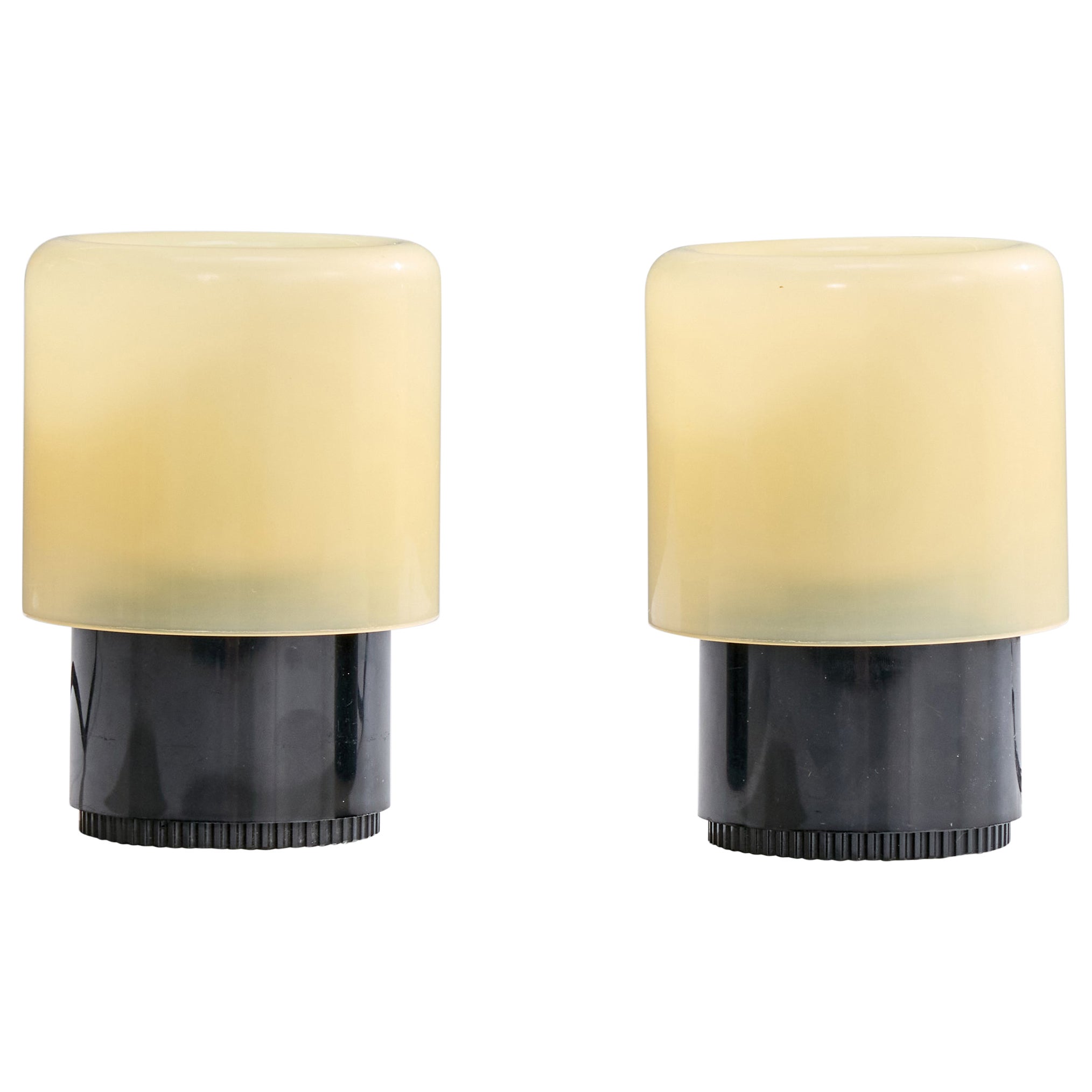 Giotto Stoppino, Table Lamps, Plastic, Italy, 1970s