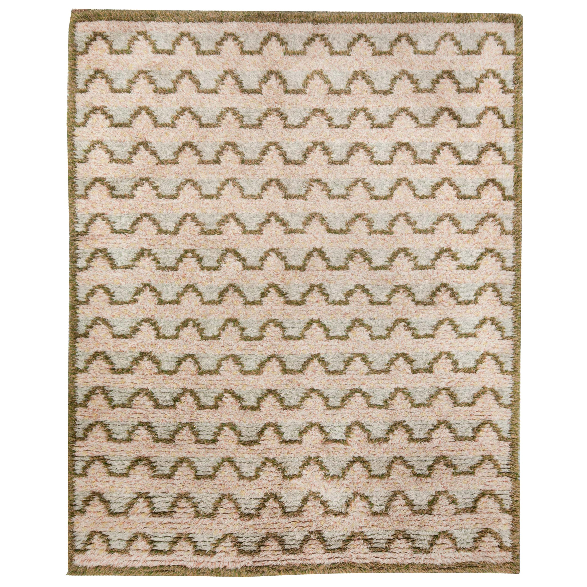 Vintage Swedish Pile Rug by Sigvard Bernadotte at Doris Leslie Blau