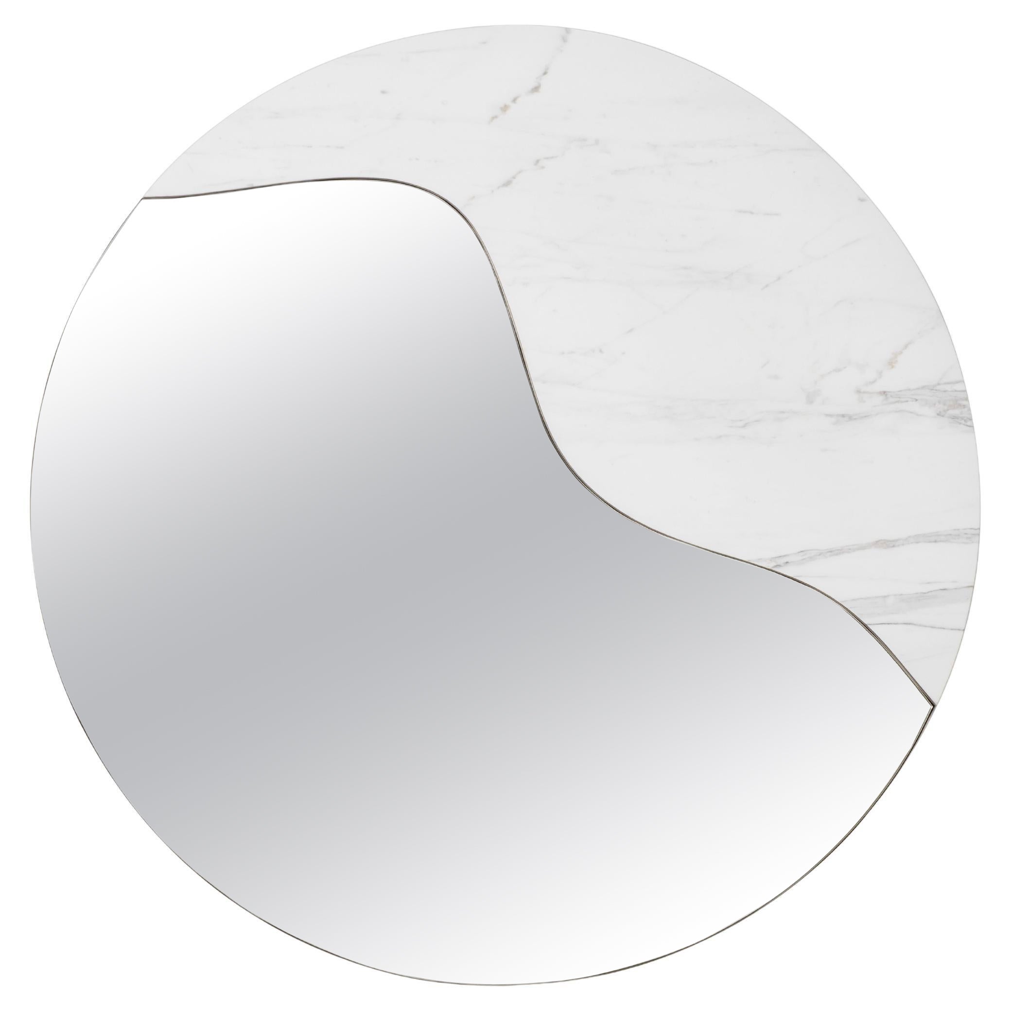 Mid-Century Modern Corfu Wall Mirror, Mirror, Marble, Handmade by Greenapple
