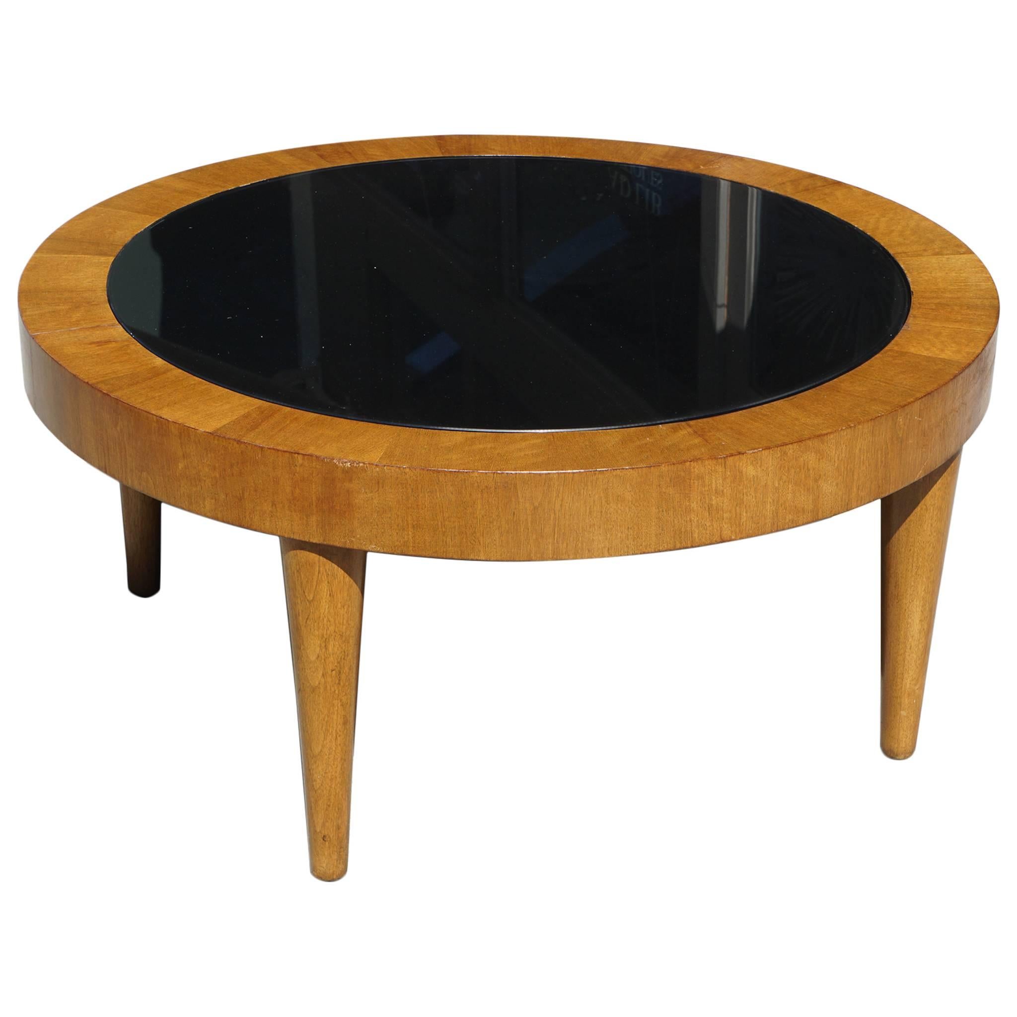 American Period Art Moderne Walnut Coffee Table For Sale