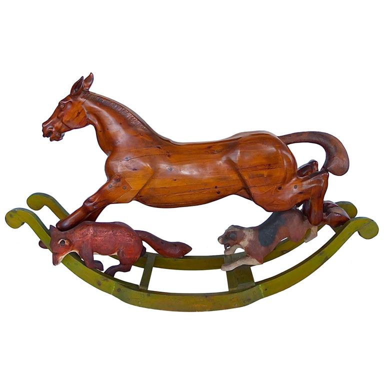 fox rocking horse