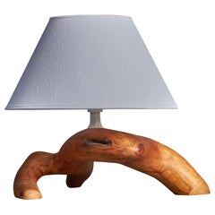 Craft suédois, lampe de table Freeform, pin, Suède, C.C. années 1970
