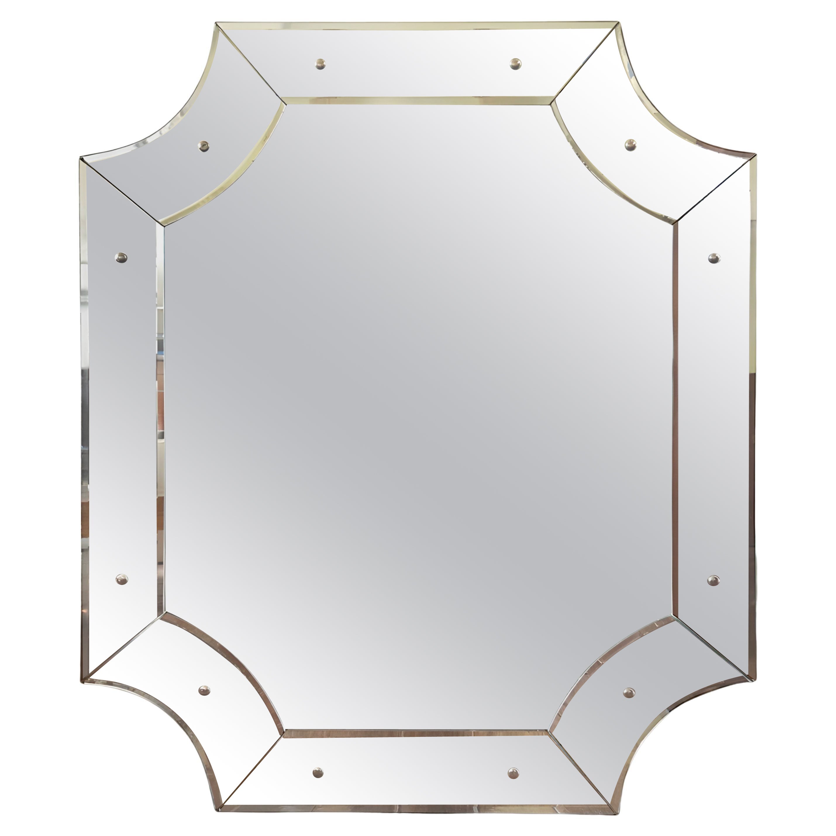 Large French 1940s Mirror im Angebot