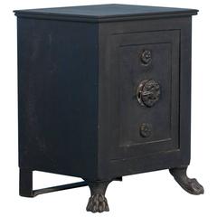 Antique Black Iron Safe from Denmark, circa 1890