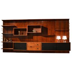 Finn Juhl Brazilian rosewood wall unit