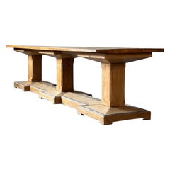 Mesa de refectorio suiza de los años 40