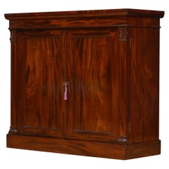 Finest Quality English William IV Two Door Chiffonier in Mahogany