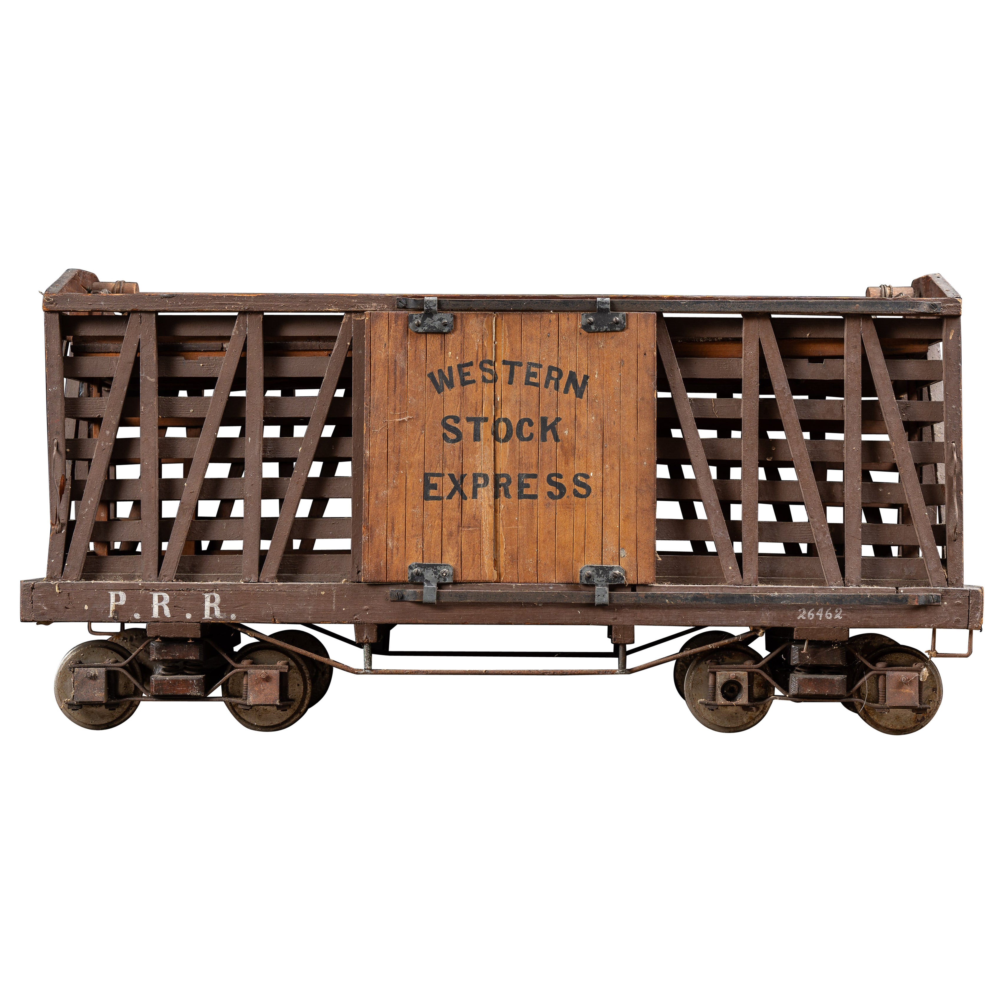 Antique Pennsylvania Railroad Stock Car Model