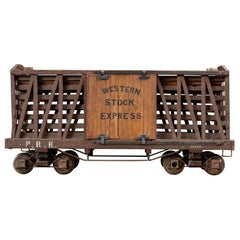 Antique Pennsylvania Railroad Stock Car Model