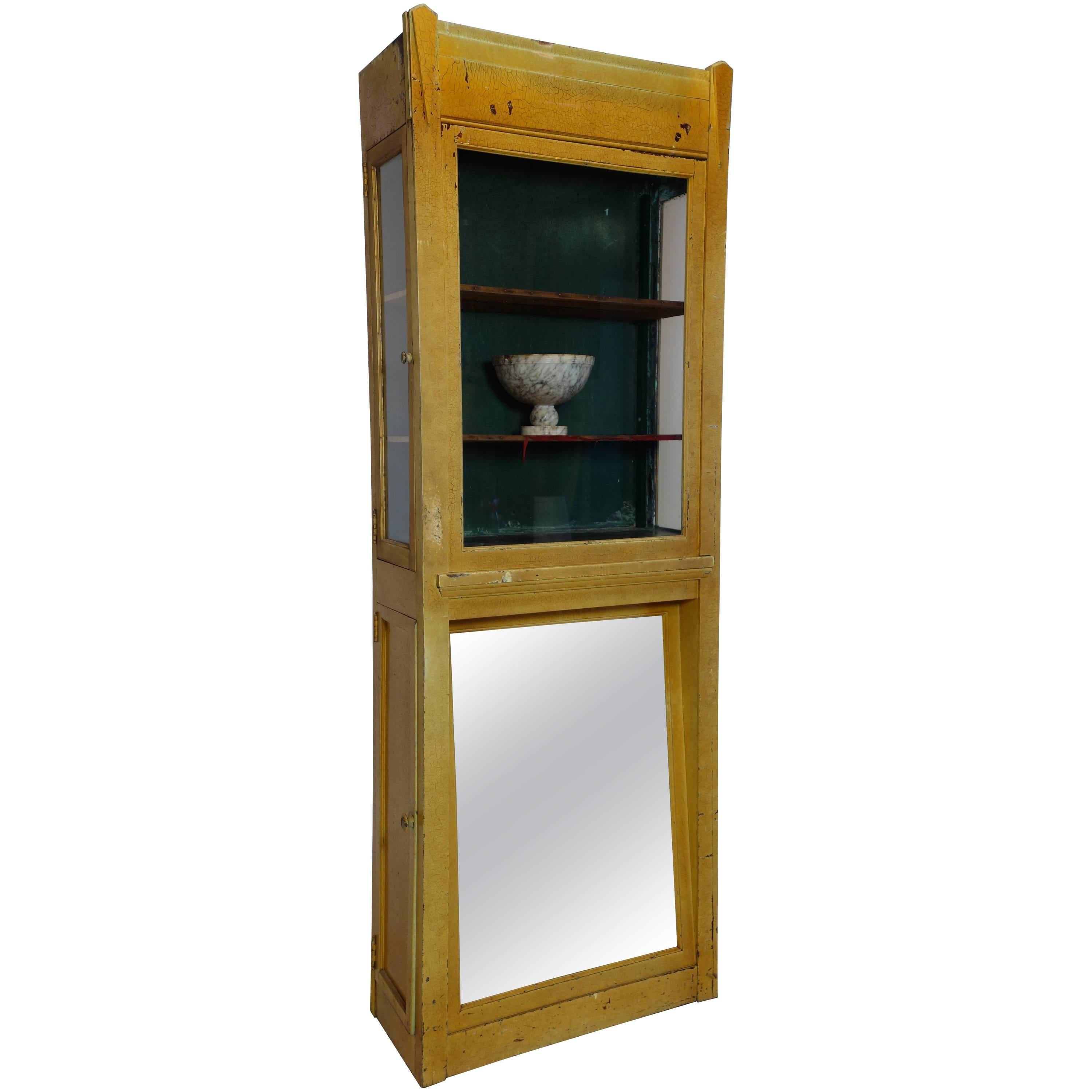 Painted Deco Boot Display Case For Sale