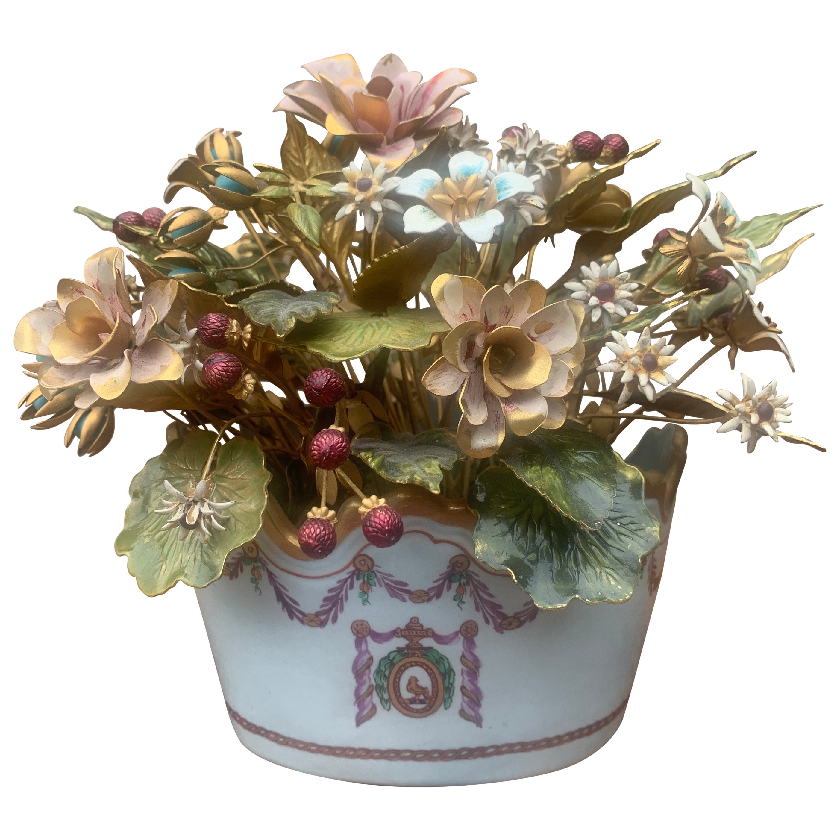 Ramo de flores esmaltadas Fleurs Des Siècles de Jane Hutcheson para Gorham