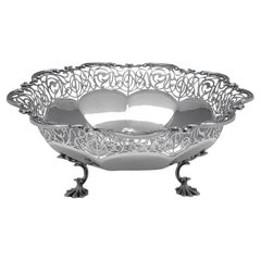 Antike Schale aus Sterlingsilber, hergestellt von James Dixon & Sons im Jahr 1913