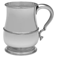 Sterling silver beer mug or tankard - made by William Hutton 1927