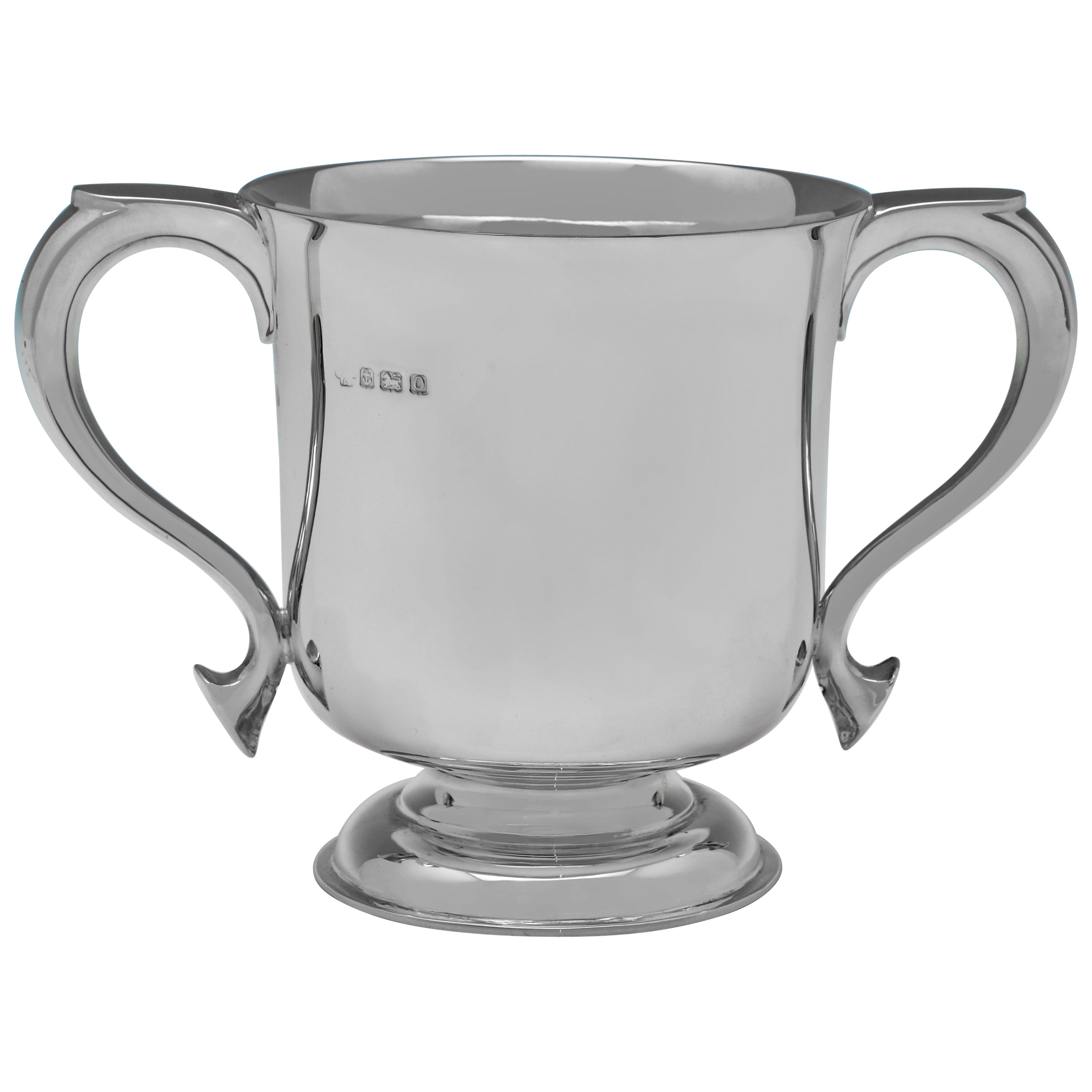 Sterling Silver Trophy Cup by William Hutton, 1913 – Ideal for Presentation