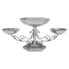 Antique Glamorous 1913 Walker & Hall Silver Centrepiece – A Statement in Style