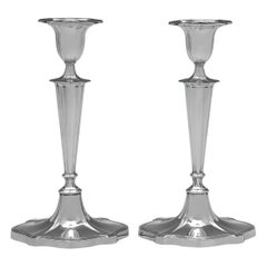 Antique 1920 Walker & Hall Sterling Silver Candlesticks – Elegant Gift or Collectible