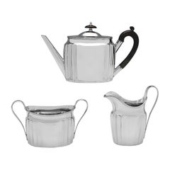 Luxurious Edwardian Sterling Silver Tea Set by Carrington & Co - 1915