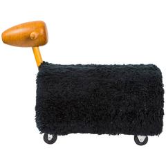 Retro Wood and Wool Sheep by Creative Playthings