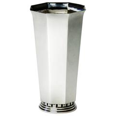 20th century Swedish Silver Vase
